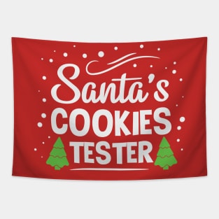 Santa's cookies tester Tapestry