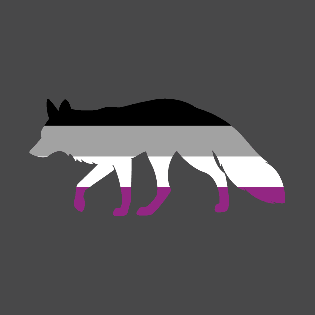 Pride Animals- Asexual Fox by HeckHound