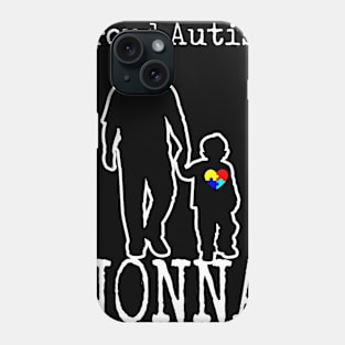 Proud Autism Dad And Son Puzzle Piece Awareness Day T-Shirt NONNA Phone Case