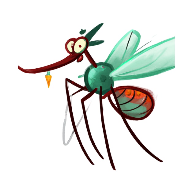 Cute Mosquito Drawing by Play Zoo