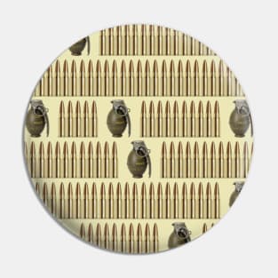 Ammo and grenades pattern Pin