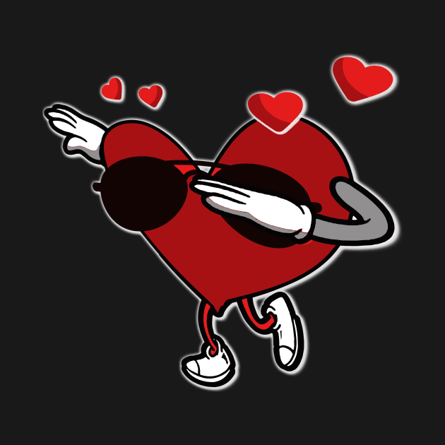 Adorable & Cool Dabbing Heart by theperfectpresents