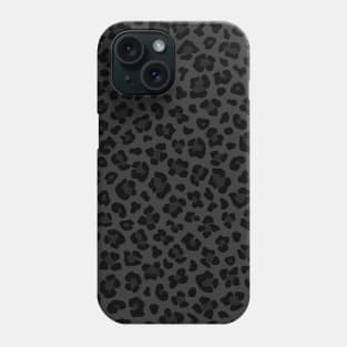 Leopard Skin - Black and Grey Phone Case