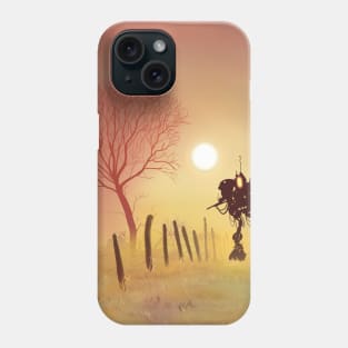 Robot in a Field Phone Case