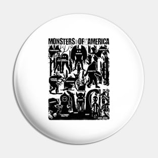 Monsters Of America Cryptid Pin