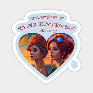 Galentines day girlfriends Magnet