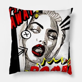 Pop art girl Pillow