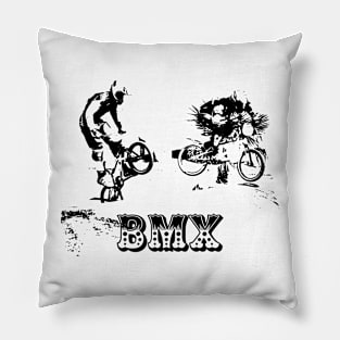 bmx racing Pillow