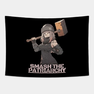 smash the patriarchy anime Tapestry