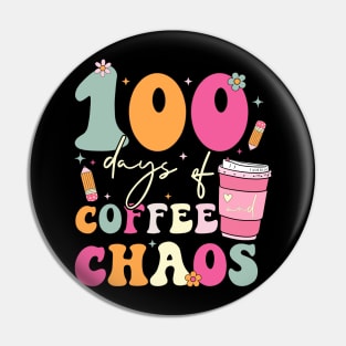 100 Days of Coffee and Chaos Pin