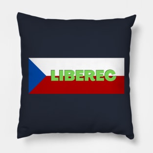 Liberec City in Czech Republic Flag Pillow