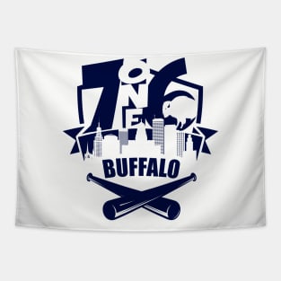 716 Buffalo Baseball 1 color Tapestry