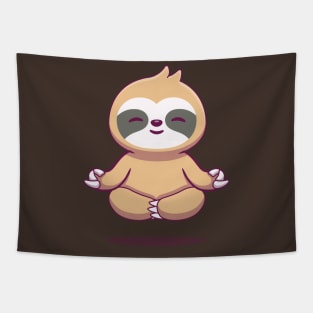 Cute Sloth Yoga Tapestry