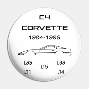 C4 Corvette engines Pin