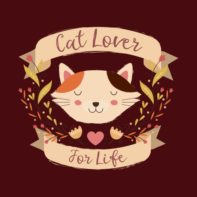 Cat Lover For Life Kitty Banner by LittleBunnySunshine