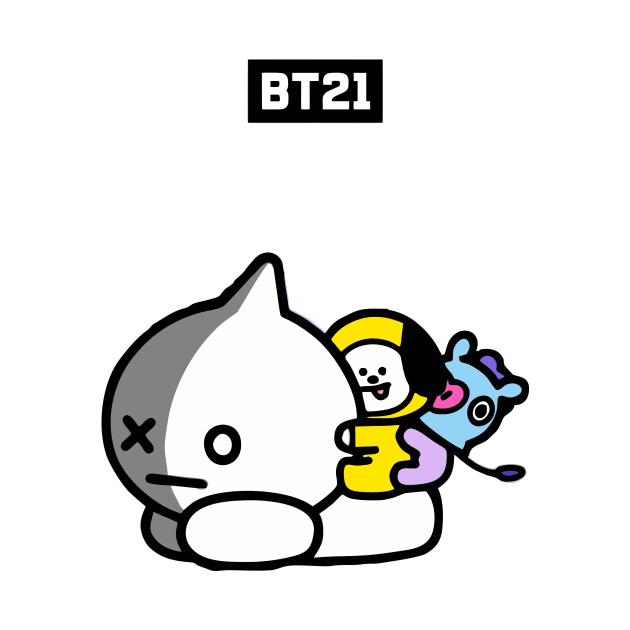 bt21 bts exclusive design 45 by Typography Dose