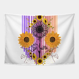 Little Aesthetic Sunflower Tapestry