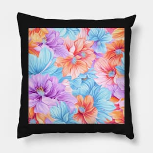 Colorful flowers pattern Pillow