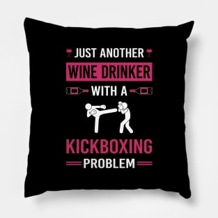 Wine Drinker Kickboxing Pillow