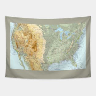 U.S. VFR Wall Planning Aviation Navigation Sectional Chart Tapestry