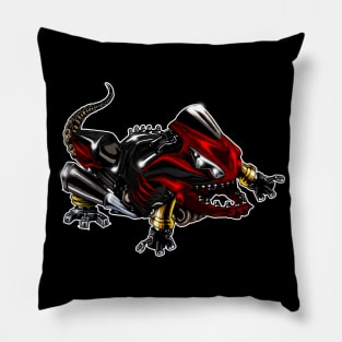 Kawasaki ZX14 Lizard Burgendy Pillow