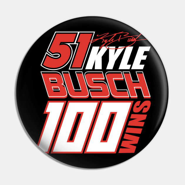 100 Wins - Kyle Busch Pin by Nagorniak