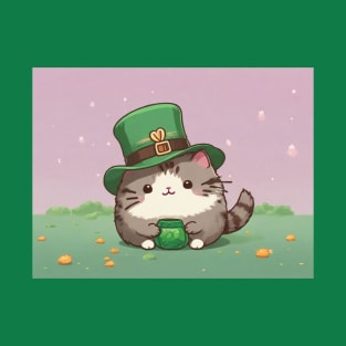 Cute St. Paddy's day pusheen T-Shirt