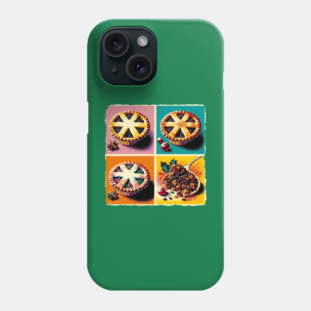 Mince Pie Marvel: A Pop Art Extravaganza - Classic Christmas Phone Case by PawPopArt