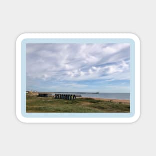 The beach at Blyth in Northumberland Magnet