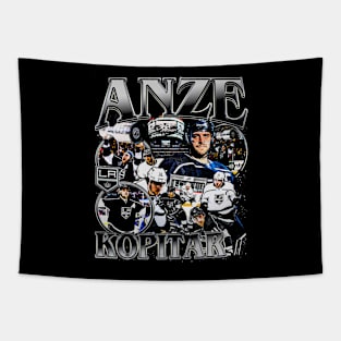 Anze Kopitar Vintage Bootleg Tapestry