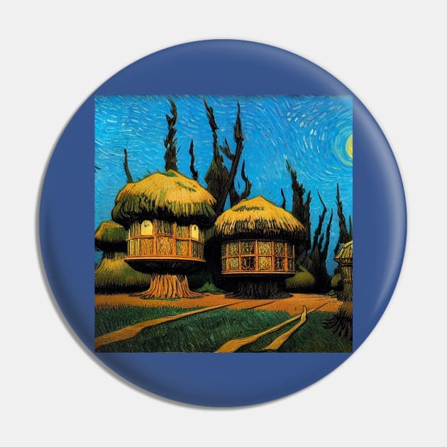 Starry Night in Kashyyyk Pin by Grassroots Green