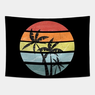 Retro Palm Tree Vintage Surf Tropical Gift Design Tapestry