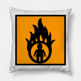 MINIFIG IN FLAME LOGO Pillow