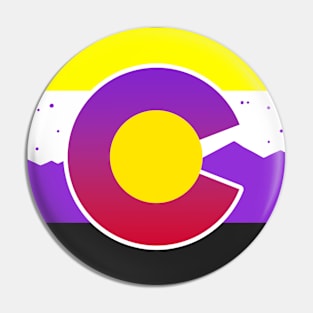 Colorado Flag Nonbinary Pride Pin