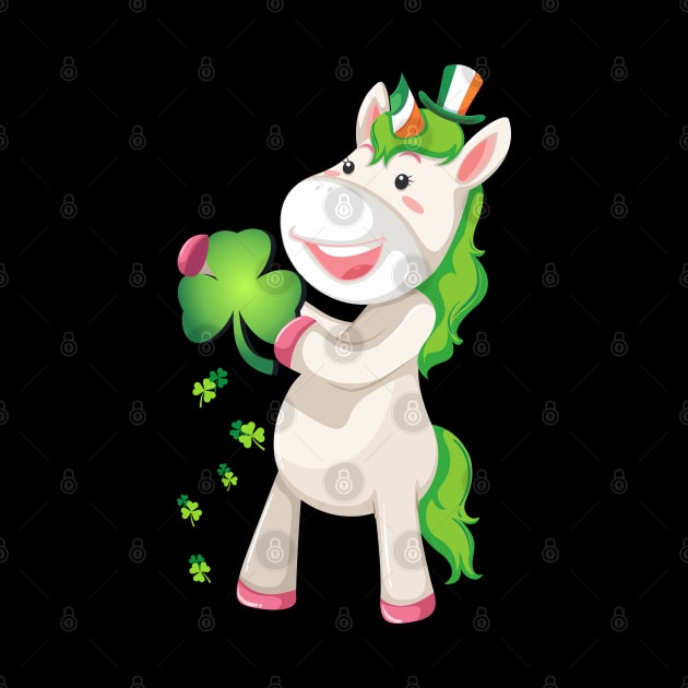 St Patricks Day Girls Dabbing Unicorn Leprechaun Lepricorn by Pannolinno