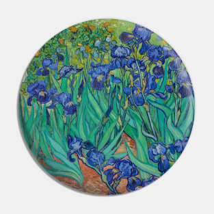 Irises by Vincent van Gogh Pin