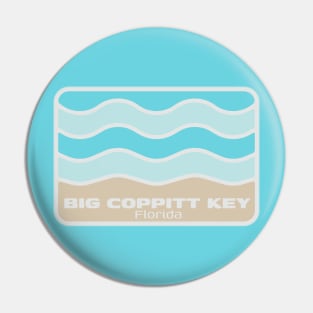 Big Coppitt Key Beach Florida - Crashing Wave on an FL Sandy Beach Pin