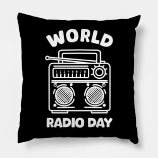 radio day Pillow