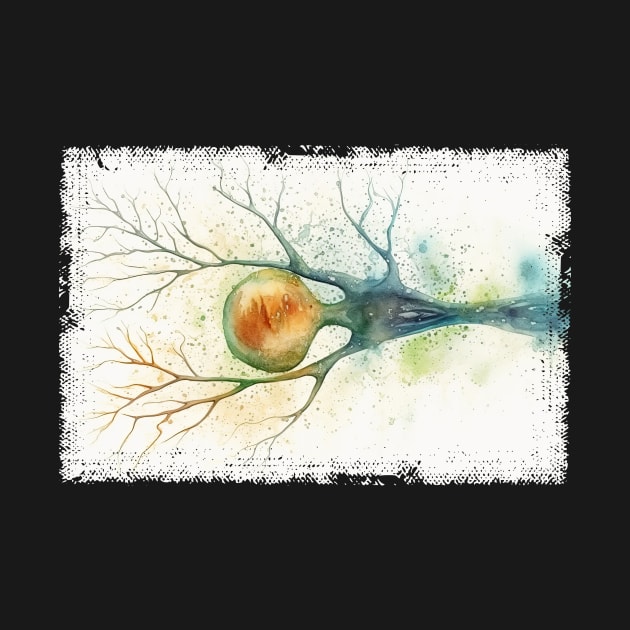 Abstract Human nerve cell by erzebeth