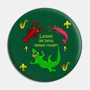 Mardi Gras Critters Pin