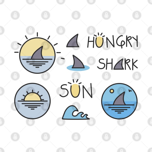 Hungry Shark by My Bright Ink