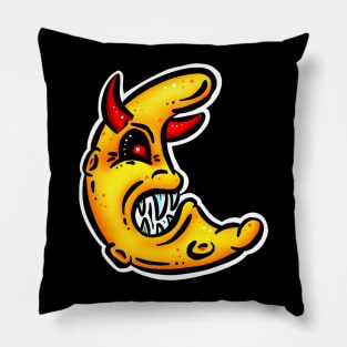 Devil Halloween New Celestial Moon Lowbrow Cartoon Sticker Pillow