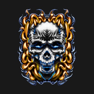 Flaming Demon Skull T-Shirt