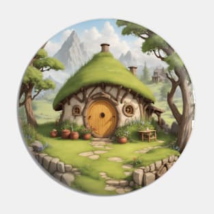 Fantasy cottage in the enchanted forest Pin