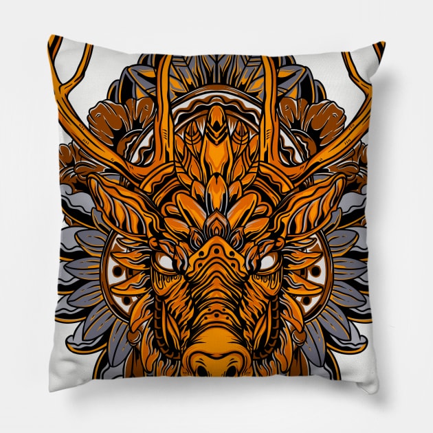 deers cool Pillow by thisbadmod