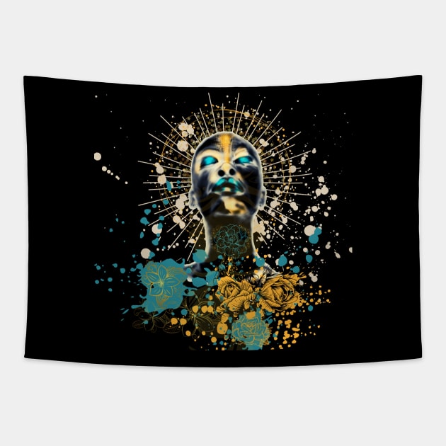 Black Girl Magic graphitti art design Tapestry by Solomonkariuki 