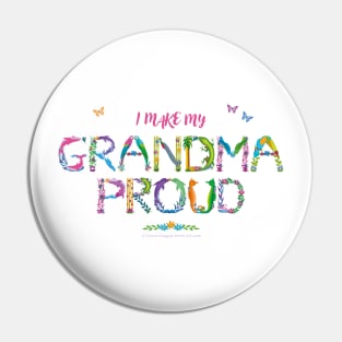 I make my Grandma proud - tropical wordart Pin