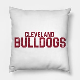 Vintage Cleveland Bulldogs Pillow