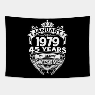 January 1979 45 Years Of Being Awesome 45th Birthday Tapestry