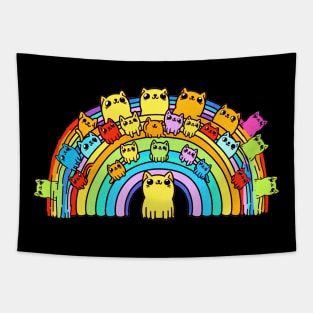 Kitten Rainbow Tapestry